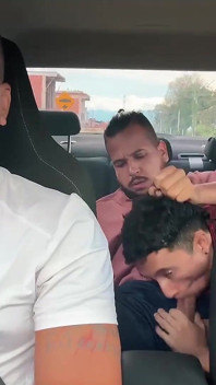 Bareback Sex, Uber Ride, Driving and Fucking