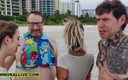 Immoral Live: Beach Bunny Blondes Khloe Kapri &amp;amp; Chloe Temple Threesome in Front...