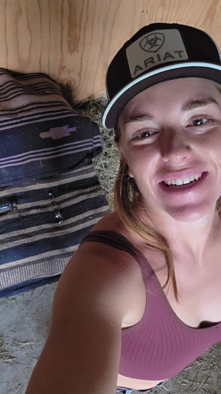 NaughtyRedFarmgirl: Double Penetration in Pussy and Ass Squirting Hard