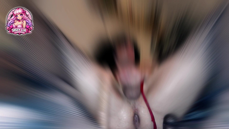 Sissy Lia: Călărire dură cu vibrator: pizda mea germană este umplută fără...