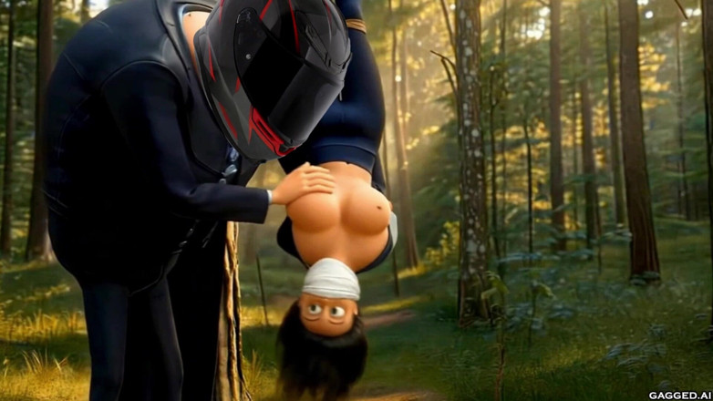 Gagged AI Cartoons: Melepak dengan Mina