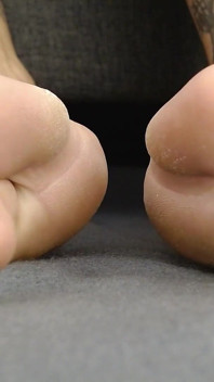 Toe Wiggling Long Toes No Polish