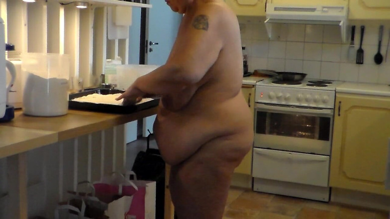 Sex hub couple: Pâtisserie nue par la sexy Jen