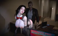 3D - dona de casa japonesa super gostosa com lingerie sexy faz sexo com bbc