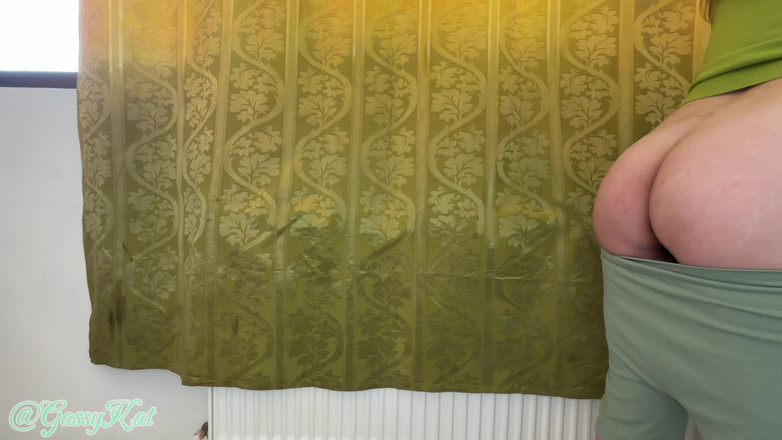 GassyKat: Sudut pandangan pertama kentut pakaian hijau bom tepat di muka...