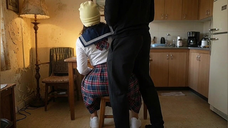 Animate golden: Stepfather Pressing His Petite Big Ass Schoo Lgirl on the...