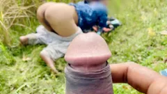 Outdoor Village Sex on Paddy Field Desi Indian Bengali Bhabi Doggy Style Fuck and Creampie with Audio