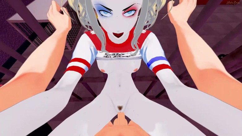 Hentai Smash: You POV fuck Harley Quinn in a sex dungeon, rides...