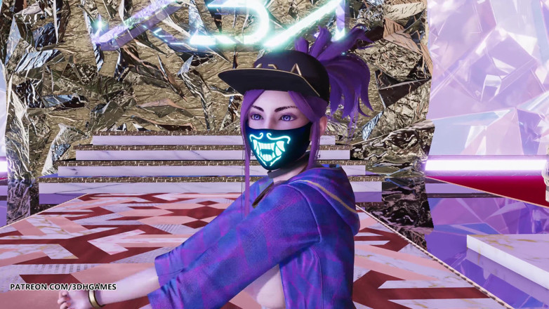 3D-Hentai Games: [MMD] Aespa - Savage Akali naked kpop dance league of legends...