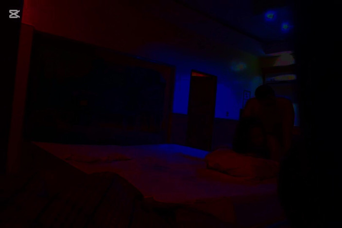 Afrocouple: Hard Fucked in Motel with Red Light Part 3