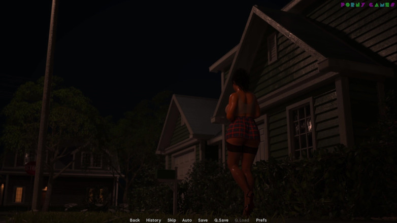 Porny Games: Exibitionist wife por Wihte Foam - paseo nocturno, desnuda en las...