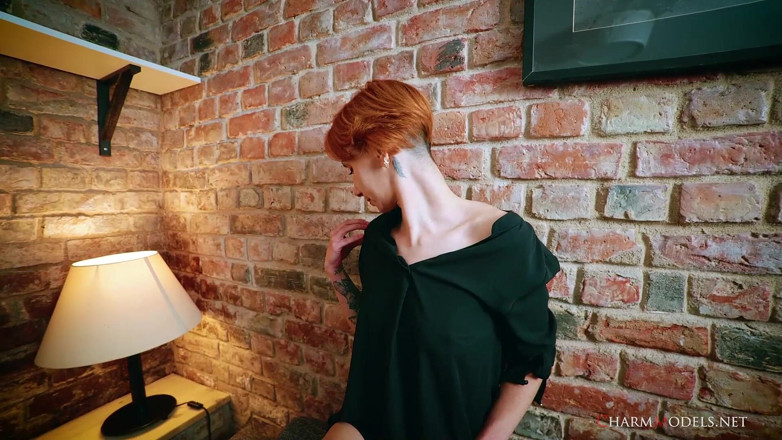 CharmModels: Mary Jane Redhead 30yo Beauty Without Pants but with Big Boots...
