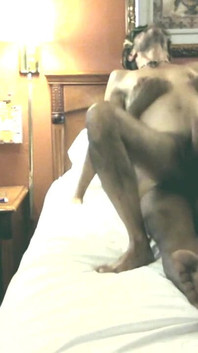 Nypster Sitting on a Big Bareback Black Cock