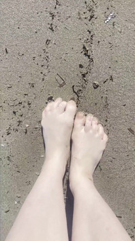 Strandfüße necken