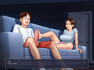 Dirty GamesXxX: Letní sága: nevlastní sestra přistihla svého nevlastního bratra při sledování...