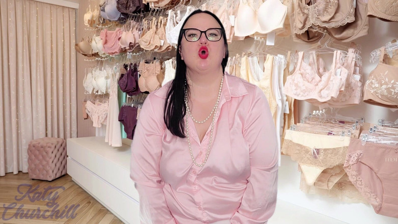 Katy Churchill: अधोवस्त्र की दुकान पर गुप्त बहिन का पर्दाफाश