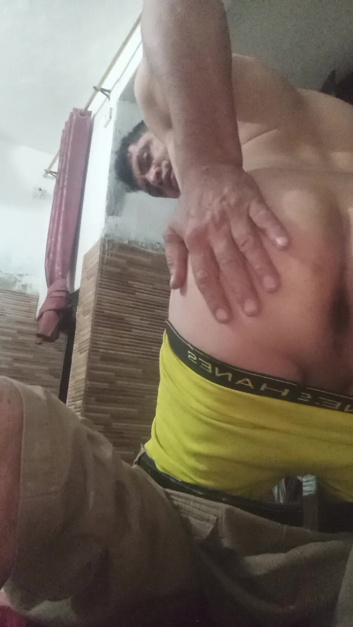 White ass: Velký bílý zadek nahý