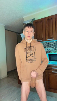 I Couldnt Stop Stroking My Big Cock Until I Covered the Floor in Sperm