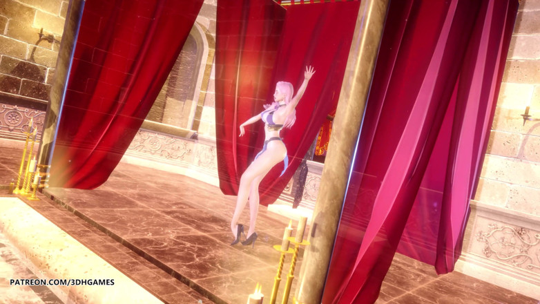 3D-Hentai Games: [MMD] Loona - PTT (paint the town) sexy striptease Ahri Akali Seraphine...