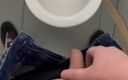 Young cum: My Dick Cums in a Public Toilet Close up