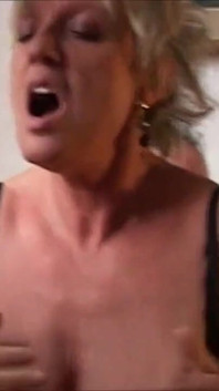 Horny Granny Gets Fucked by Two Guys