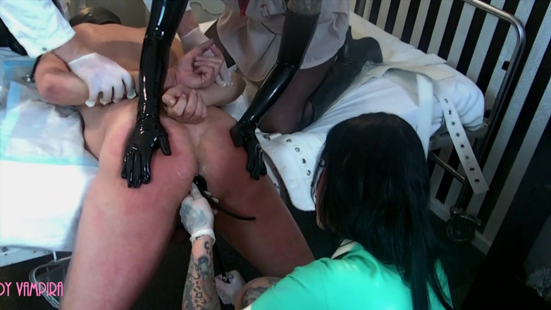 Domina Lady Vampira - SM Studio Femdom Empire: Sick slaves need cruel nurses 1/3