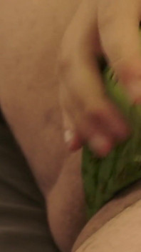 Green Satin Grinch Thong Play