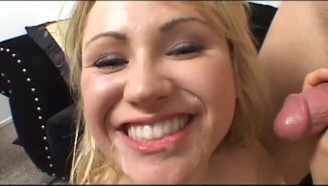 Teens Get it Hard: Tattooed blonde teen with big round ass squirting while riding...