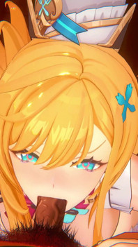 原神 - エスコフィエが複数の男に集団で暴れかける - 3D変態アニメーション
