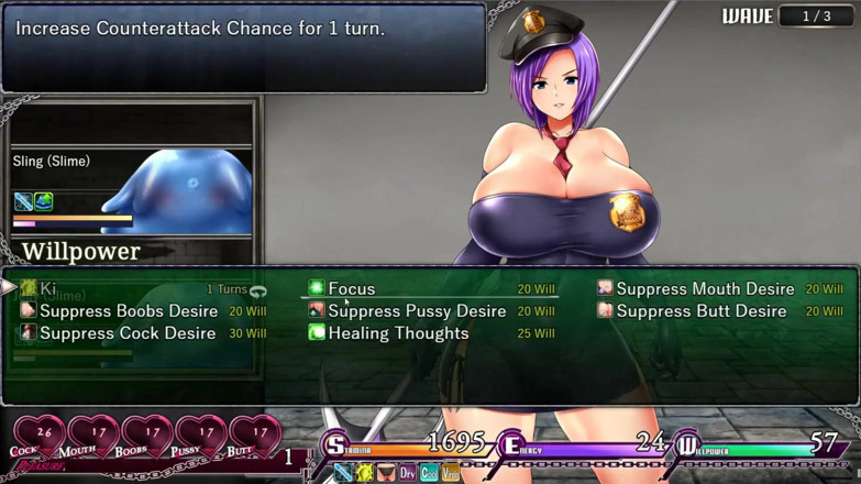 Cumming Gaming: Karryn's prison silent walkthough [PornPlay Hentai game] Ep.6 she save her...