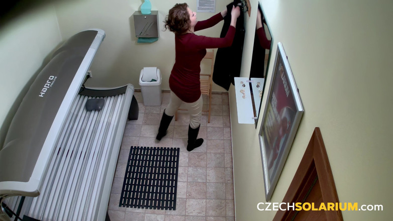 Czech Solarium: Czech Solarium 38: Busty Brunette Shows off Her Big Tits