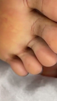 Dark Glossy Black Toes Tease