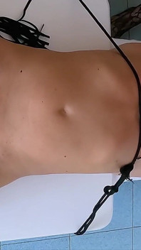 Mistress Loves CBT for Tied Down and Hard Milking Male Slave with Post Orgasm Tortment