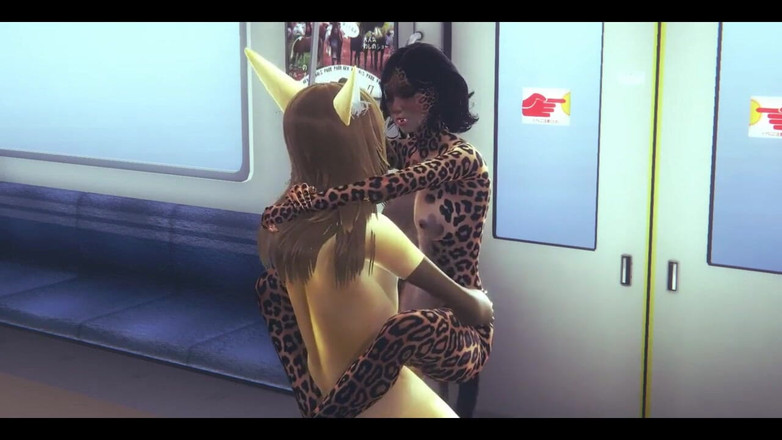 HentaiTubes: 毛茸茸的成人动漫 - 狐狸和豹在火车上啪 - 日本亚洲漫画动漫电影游戏色情