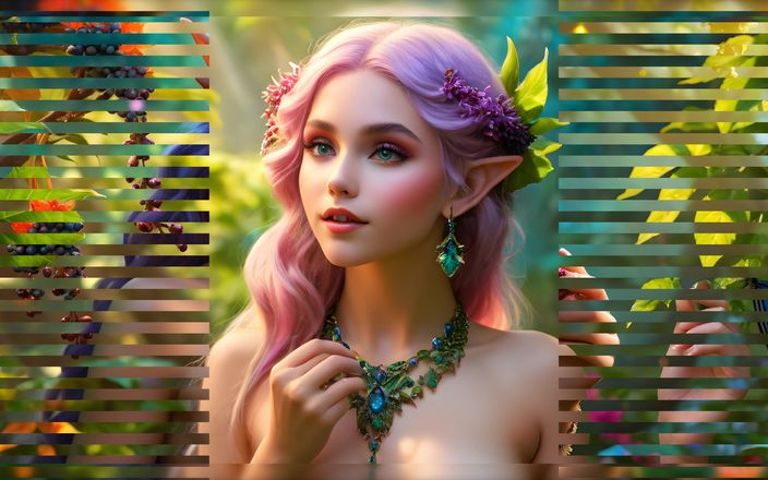 AI Girls: Hermosas chicas elfo con saúco