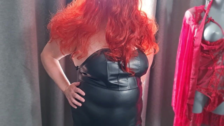 BBW_Wife: Moje nová červená paruka - Jak se mi líbí Být zrzkou (bbw amatérská...