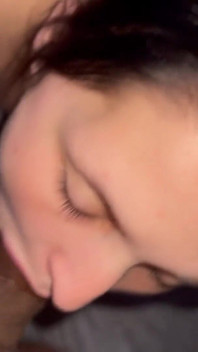 Submissive Teen Slut on Her Knees and Offering Her Throat to Huge BBC Stepdaddy