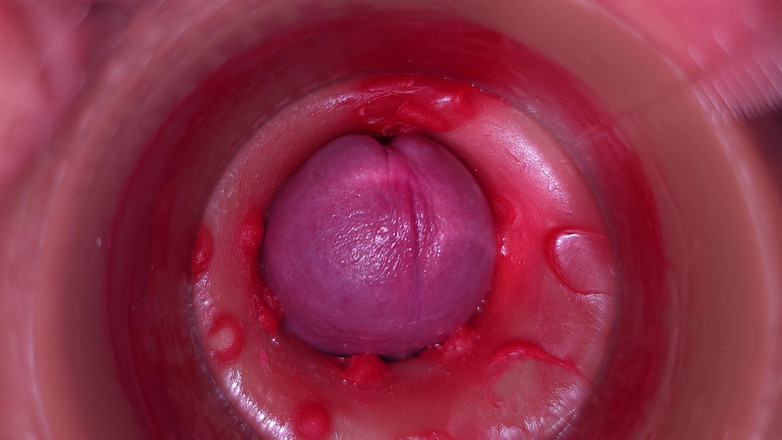 Creme sperm: Cámara en la vagina, cervix en primer plano, preñada 4k