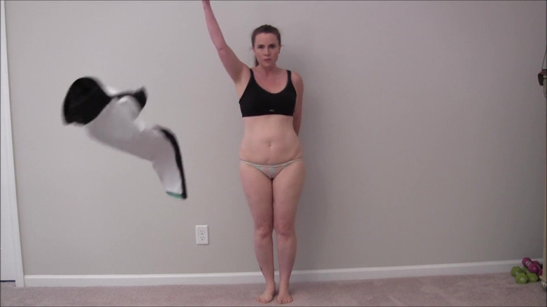 Nikki Nevada: Naked big boobs bouncing jumping jacks