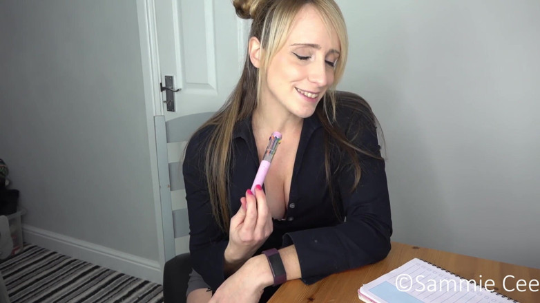 Sammie Cee: Video call with your secretary turns naughty