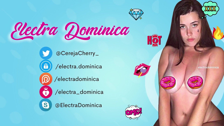 Electra Dominica: Very hot Latina with a beautiful butt plug in her...