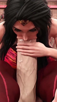Vnadná Wonderwoman jezdí na velkém ptákovi Po cvičení Cockham Superhrdinové 70