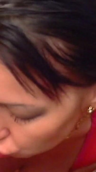 A Good Wife Sucks a Hubby's Cock in the Kitchen