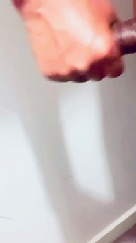 Asian Big Black Cock Solo Handjob