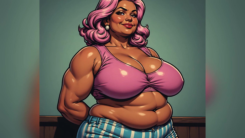 AI Porn: Wielki cyc BBW Art