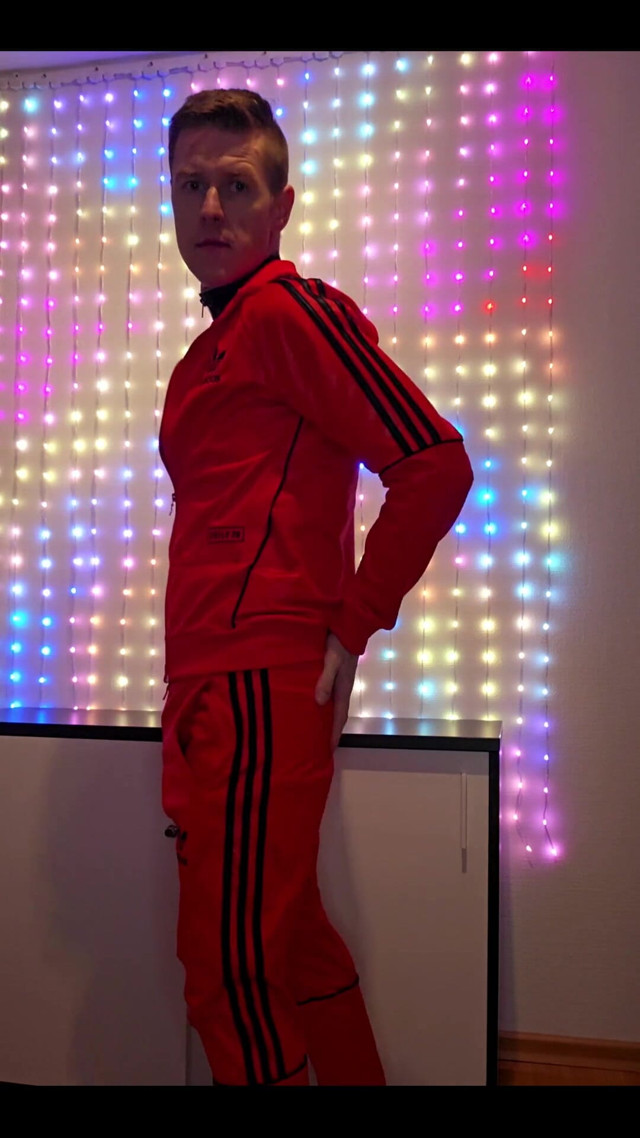 Red Adidas Tracksuit (Roman Heart)