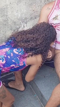 Picking up My Stepdaughter on the Stairs 100% Anal