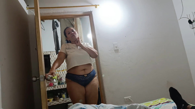 Milfcaliente69: MILF with a Big Ass Has Her First Threesome with...