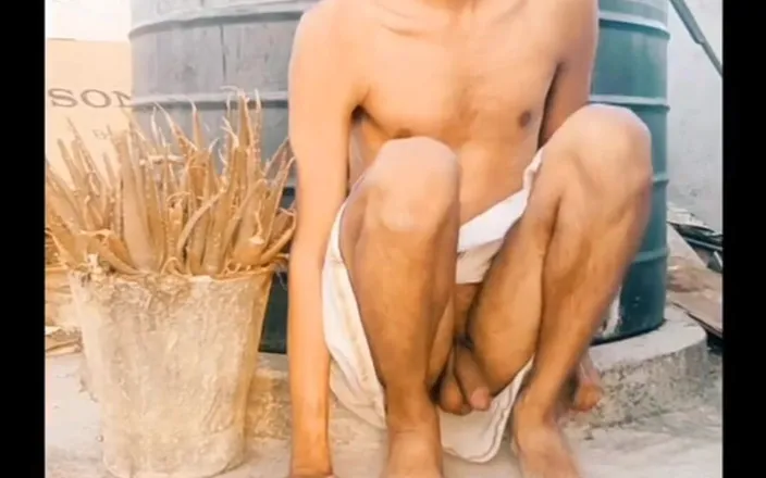 Tani: Sitting and Masturbating Outdoor