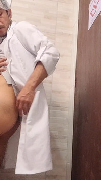 Doctor and Nurse Can't Resist and Have Sex in the Hospital Bathroom During Their Shift
